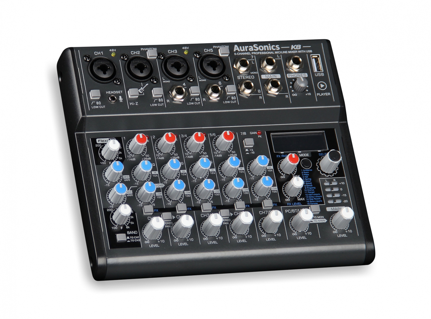 AuraSonics K8 компактный микшерный пульт в Кропоткине
