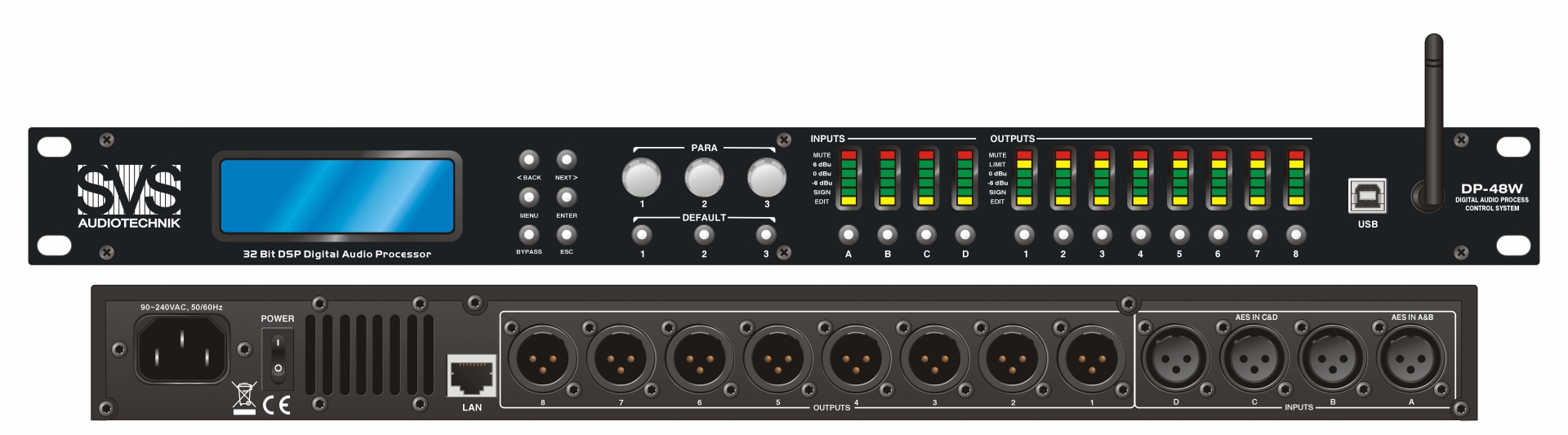 SVS Audiotechnik DP-48W Цифровой процессор: 4 входа 8 выходов в Кропоткине