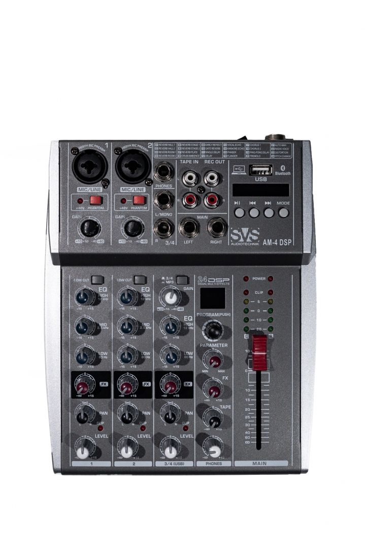 SVS Audiotechnik mixers AM-4 DSP Аналоговый микшерный пульт, 4-канала в Кропоткине