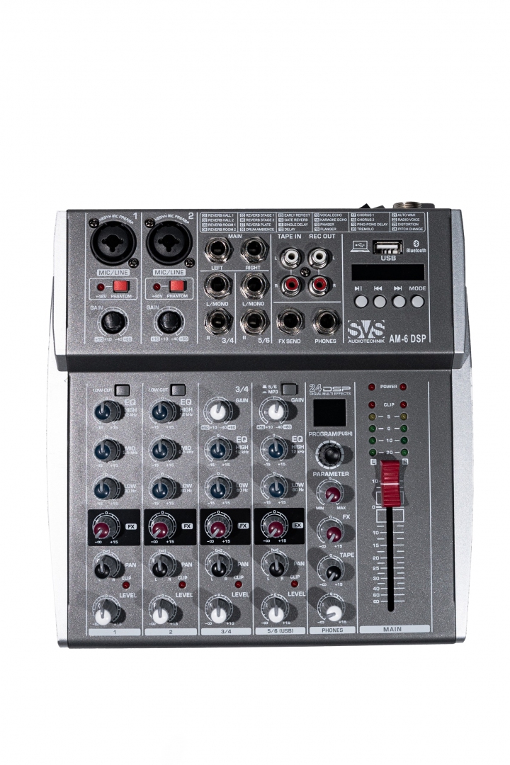 SVS Audiotechnik mixers AM-6 DSP Микшерный пульт аналоговый, 6-канальный SVS Audiotechnik mixers в Кропоткине